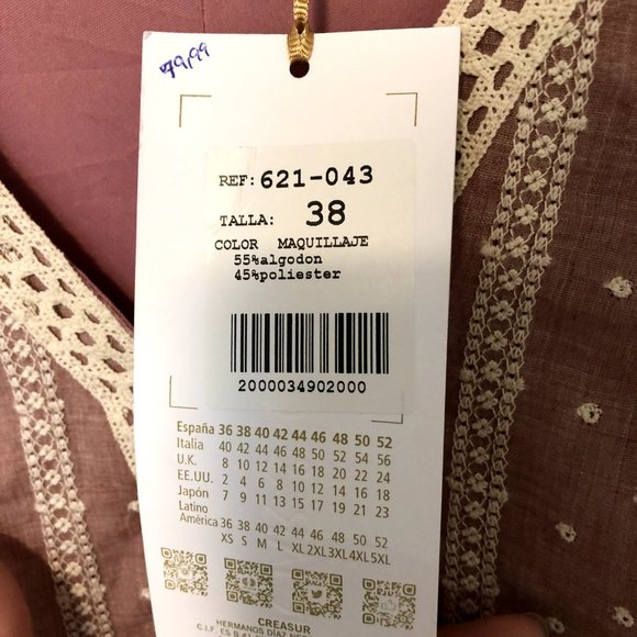 Pink Lace Midi Dress Size S - Picture 3 of 5